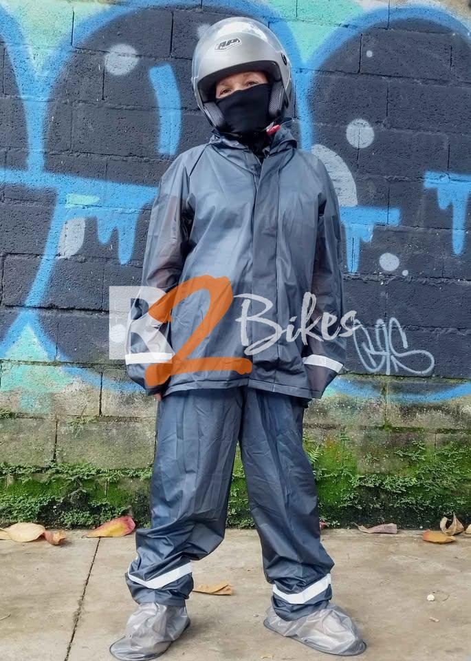 Conjunto impermeable para motociclista