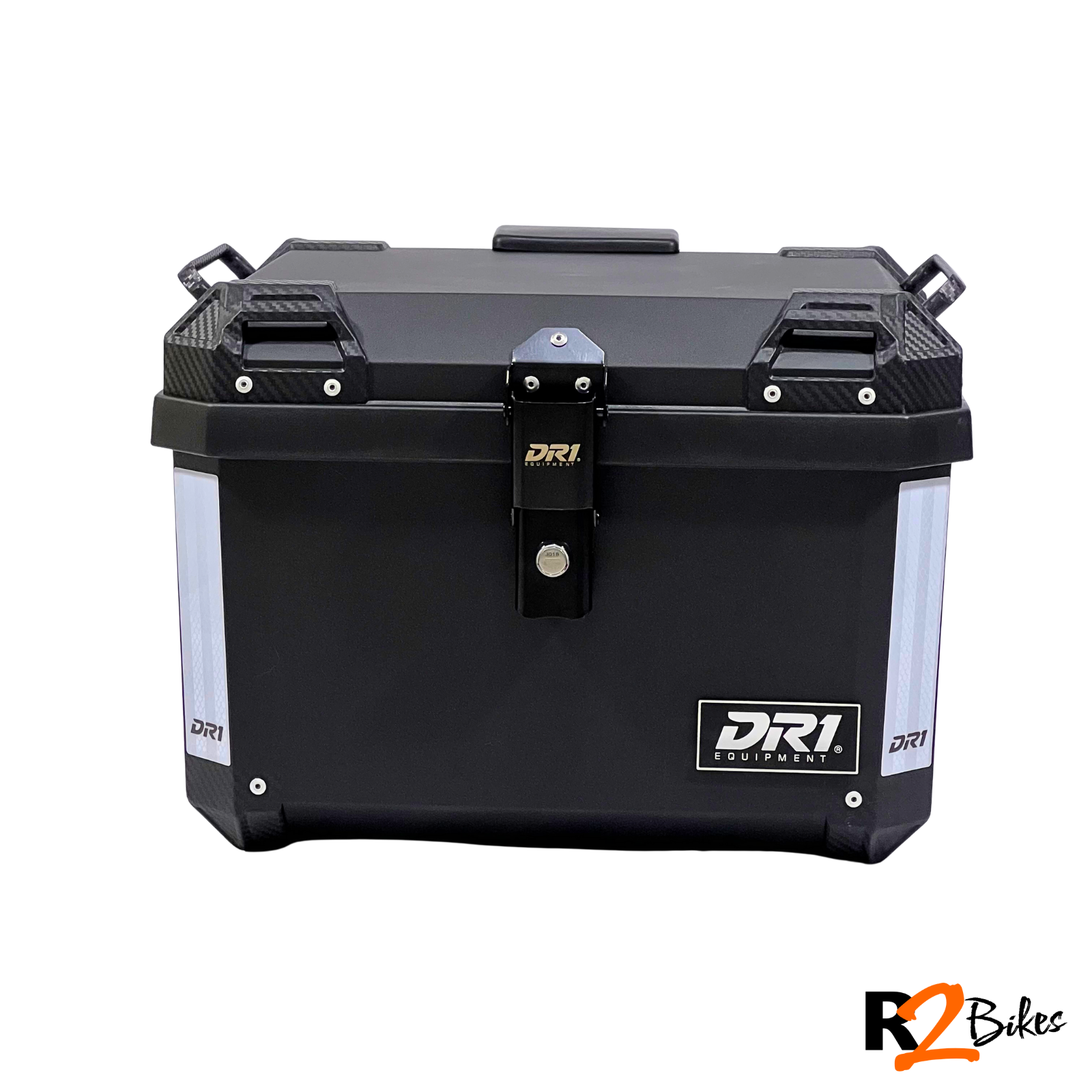 R2 Bikes - Maletero Cuadrado Dr1 57 Lt Black Color Negro
