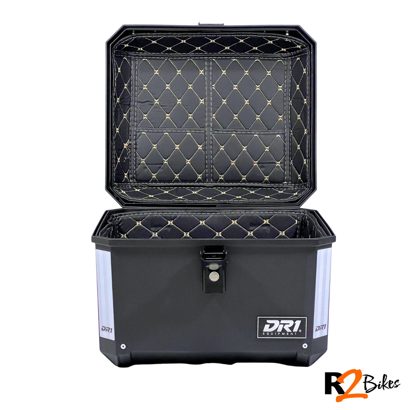 R2 Bikes - Maletero Cuadrado Dr1 57 Lt Black Color Negro