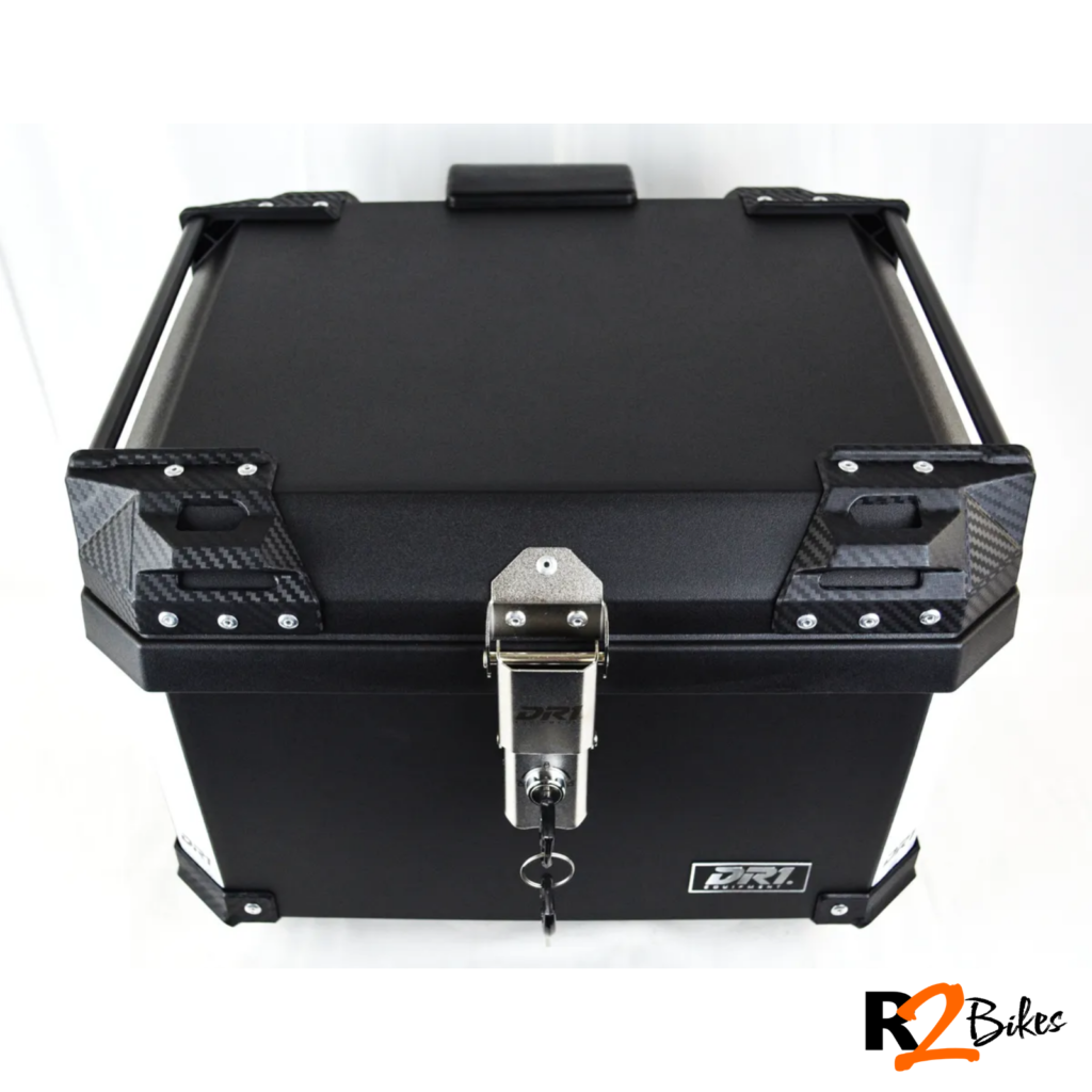 R2 Bikes - Maletero Cuadrado Dr1 57 Lt Black Color Negro