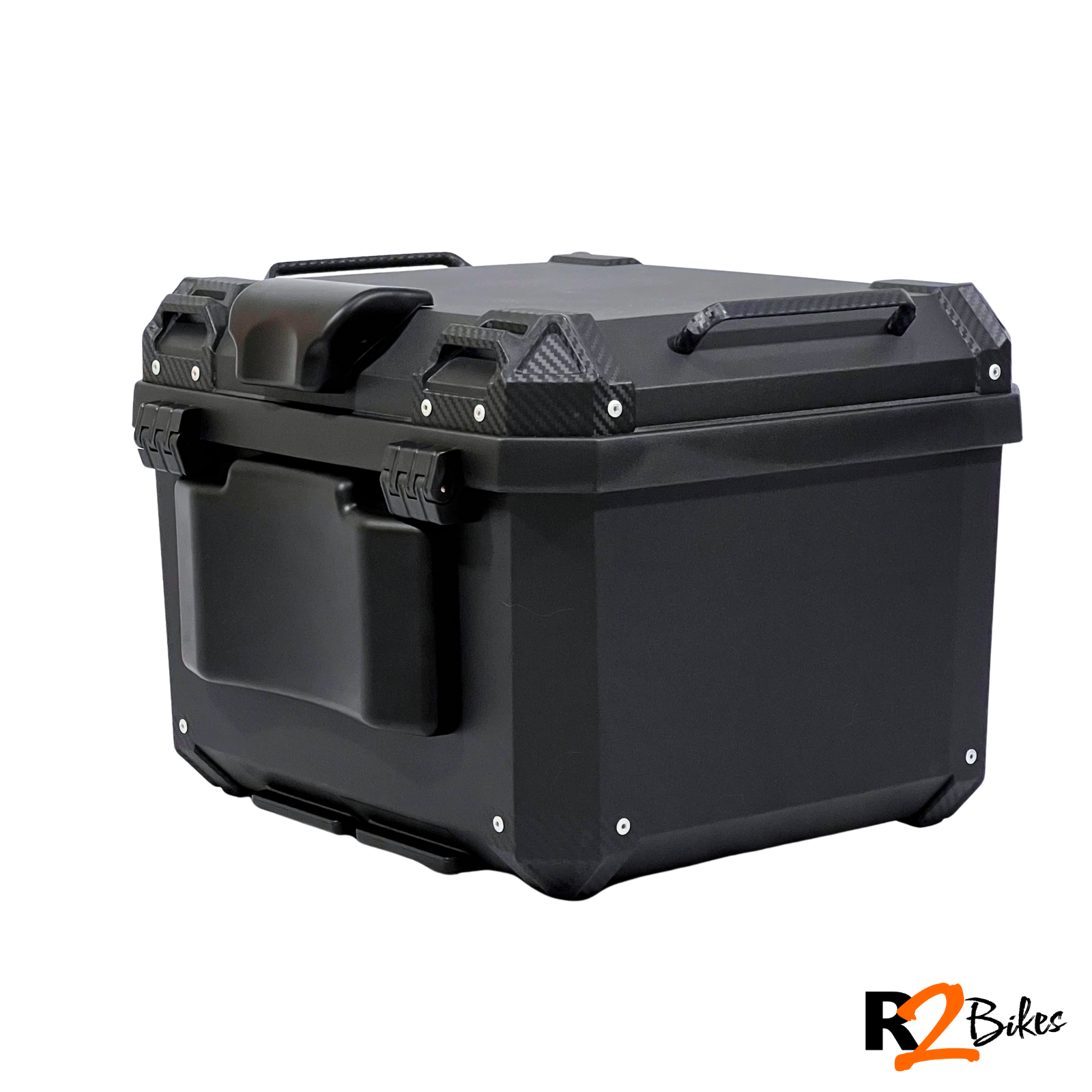 R2 Bikes - Maletero Cuadrado Dr1 57 Lt Black Color Negro