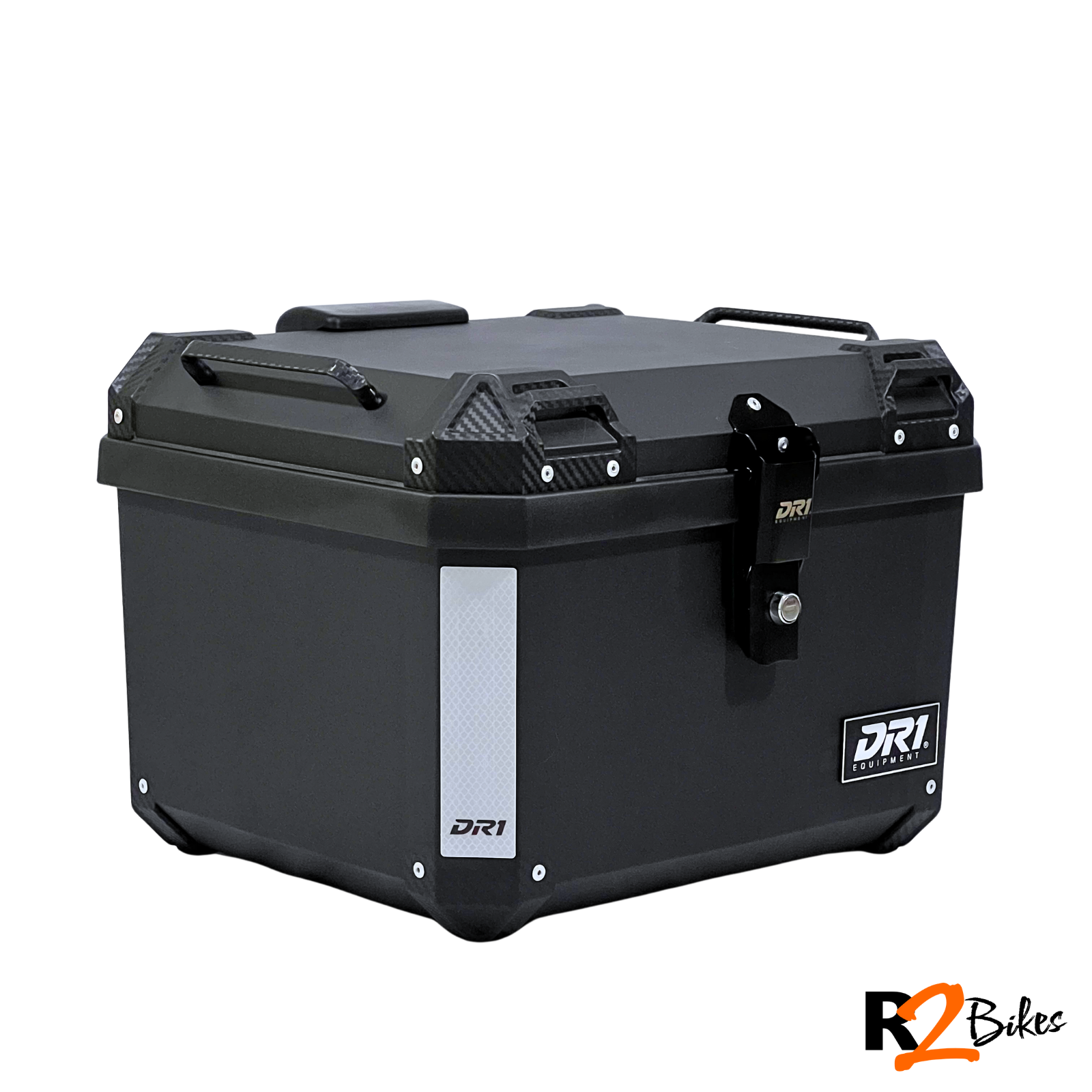 R2 Bikes - Maletero Cuadrado Dr1 57 Lt Black Color Negro