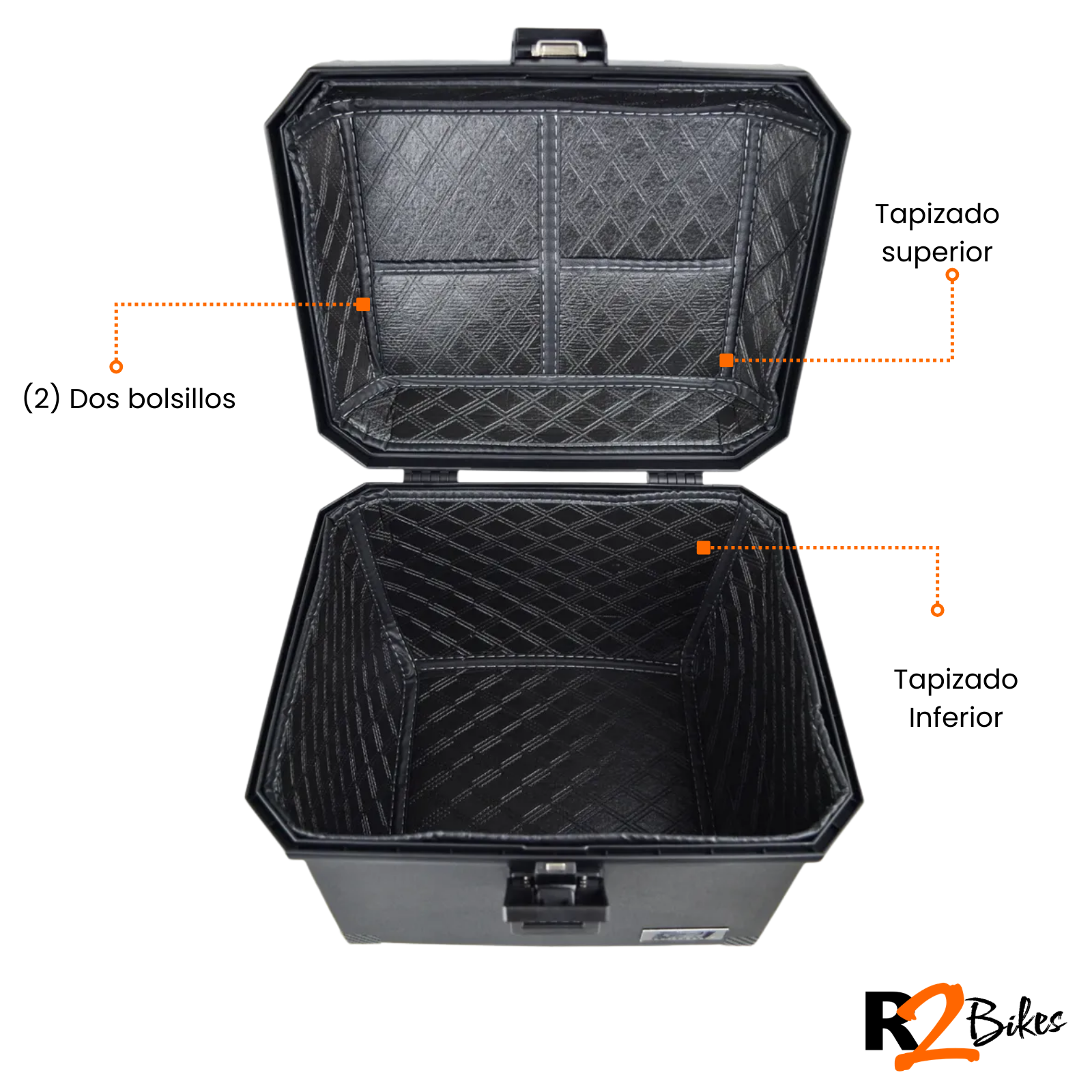 MALETERO DR1 FIVE DIGITS 45L para Moto | Maletero con Cerradura y Espaldar - Image 5