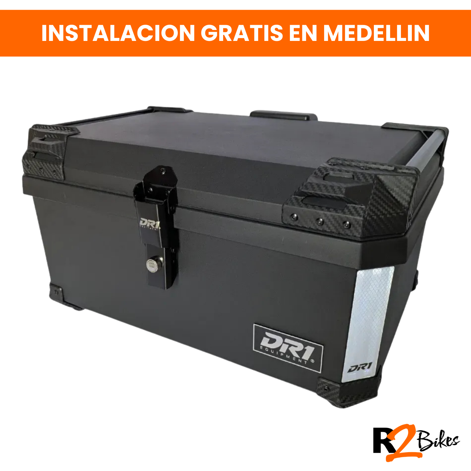 R2 BIKES - Maletero DR1 65 Litros BLACK